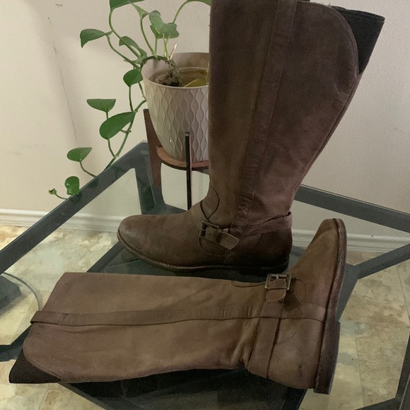 🔥1/2 of Summer Sale!🔥 COLE HAAN/NIKE AIR Collab.‘ Petra’ Leather Riding Boots - Picture 2 of 11